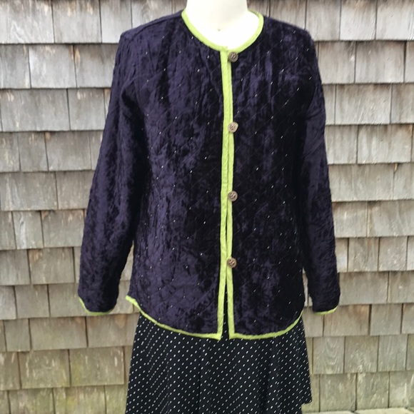 Reversible Silk and Velour Mao Jacket - Picture 6 of 8